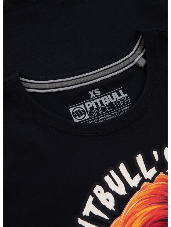 PITBULL PITBULL T-Shirt Koszulka damska Sweetie-Chu L Czarny Regular Fit