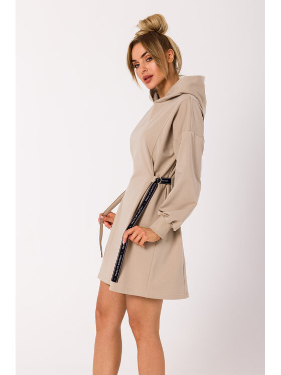 Made of Emotion Made of Emotion Každodenné šaty M730 Béžová Premium Fit