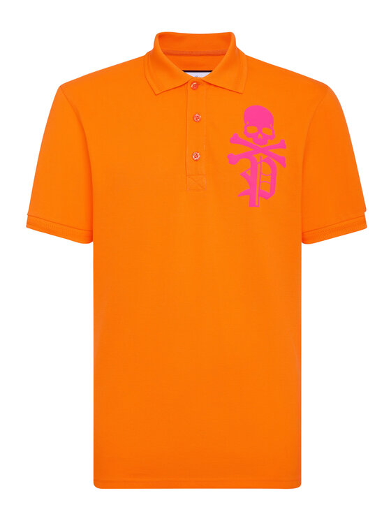 PHILIPP PLEIN PHILIPP PLEIN Polokošeľa 643 Oranžová Slim Fit