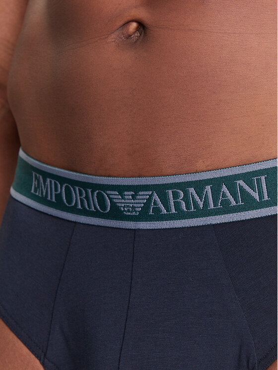 Emporio Armani Underwear Emporio Armani Underwear Set od 3 para muških slip gaća EM000258 AF10779 MB254 Tamnoplava