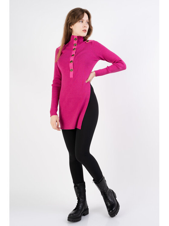 PINKO PINKO Svetr AMBASSADOR MAXI Růžová Regular Fit