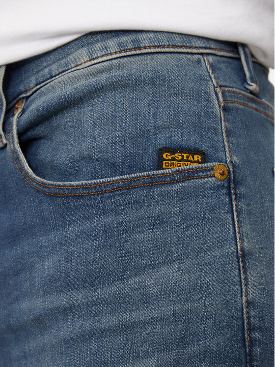 G-Star Raw G-Star Raw Jeansy 3301 51001-8968-2965 Granatowy Slim Fit