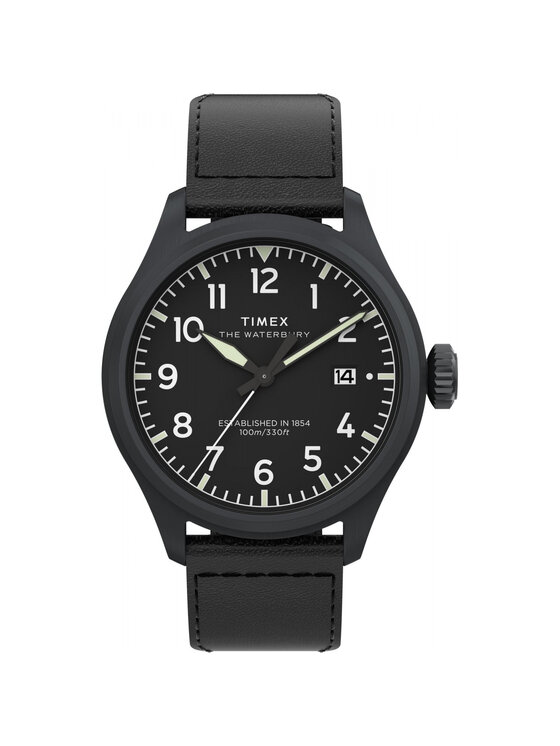 Timex Timex Zegarek TW2Y18900 Czarny
