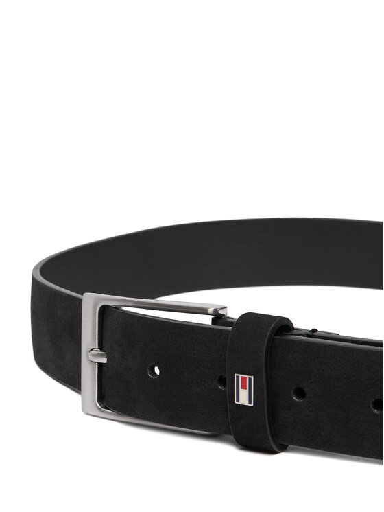 Tommy Hilfiger Tommy Hilfiger Ζώνη Layton 3.5 Nubuck AM0AM15047 Μαύρο