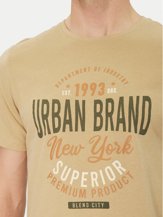 Blend Blend T-Shirt 20717759 Μπεζ Regular Fit