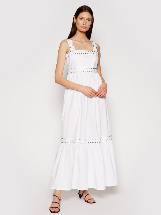 TWINSET TWINSET Letné šaty 211TT2480 Biela Regular Fit