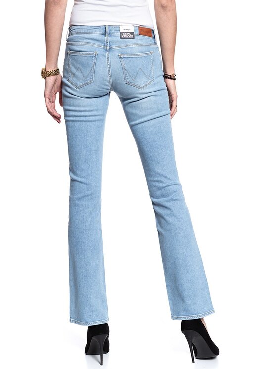 Wrangler Wrangler Jeansy BOOTCUT Niebieski Regular Fit