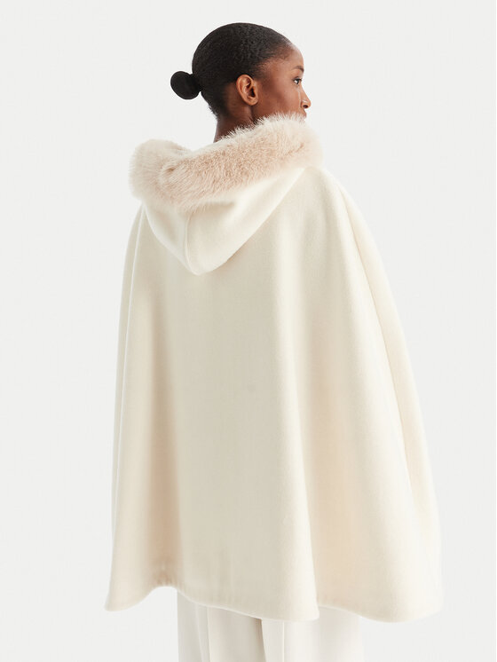 YES LONDON YES LONDON Cappotto di lana CD1223ECO Écru Regular Fit