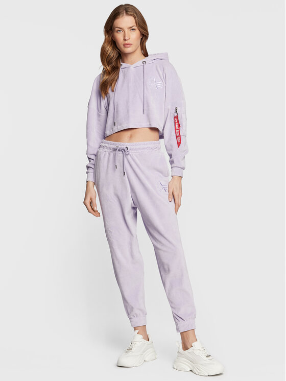 Alpha Industries Alpha Industries Majica dugih rukava 108041 Ljubičasta Oversize