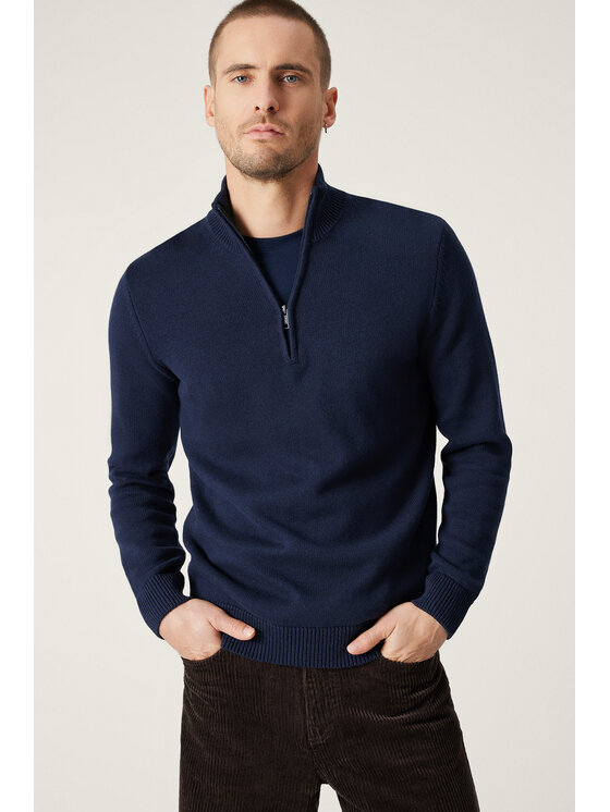 Próchnik Próchnik Sweter PM13 SW073225000016 Granatowy Regular Fit