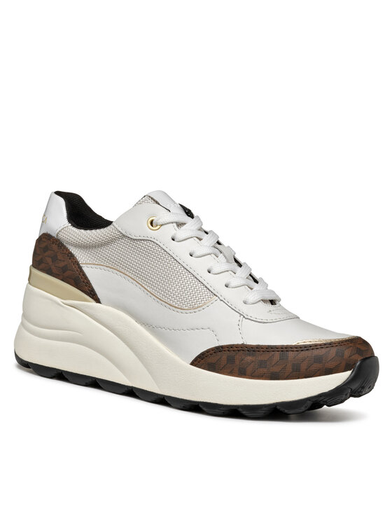 Geox Geox Tenisice D Spherica Ec13 D45WAA 085AS C1352 Bijela