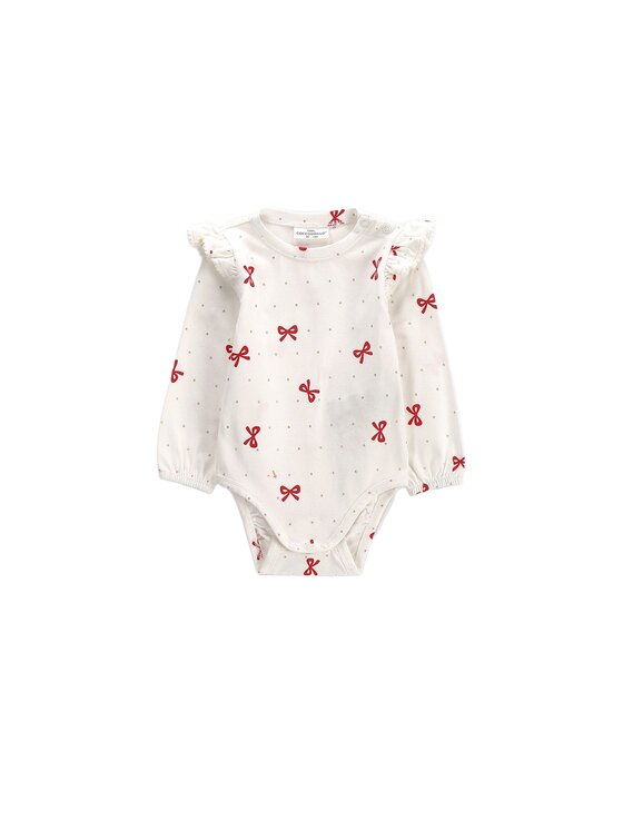 Coccodrillo Coccodrillo Body dziecięce ZC6112103EBG-003 Kremowy Regular Fit