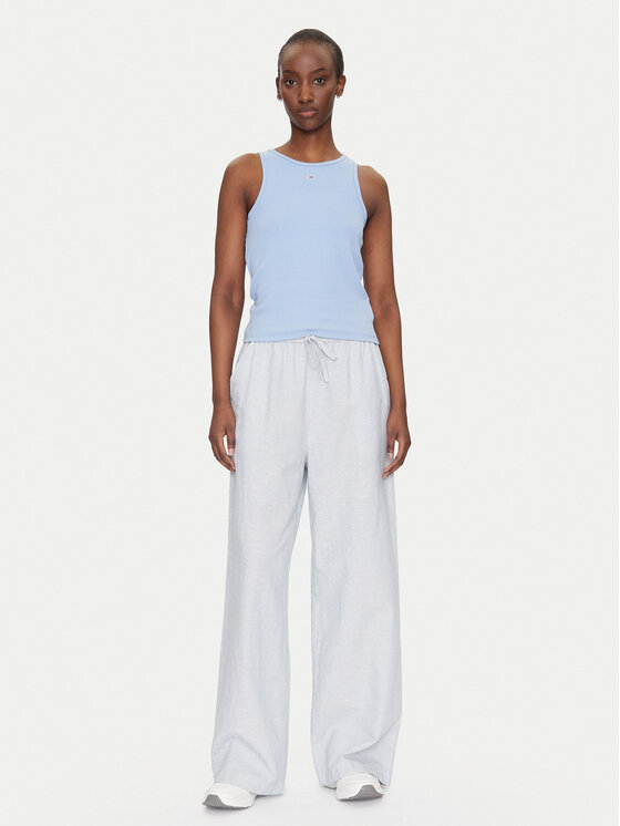 Tommy Jeans Tommy Jeans Pantaloni din material DW0DW20352 Albastru Regular Fit