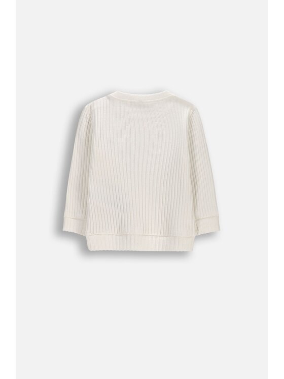 Coccodrillo Coccodrillo Sweter WC6172102HUN-003 Écru Regular Fit