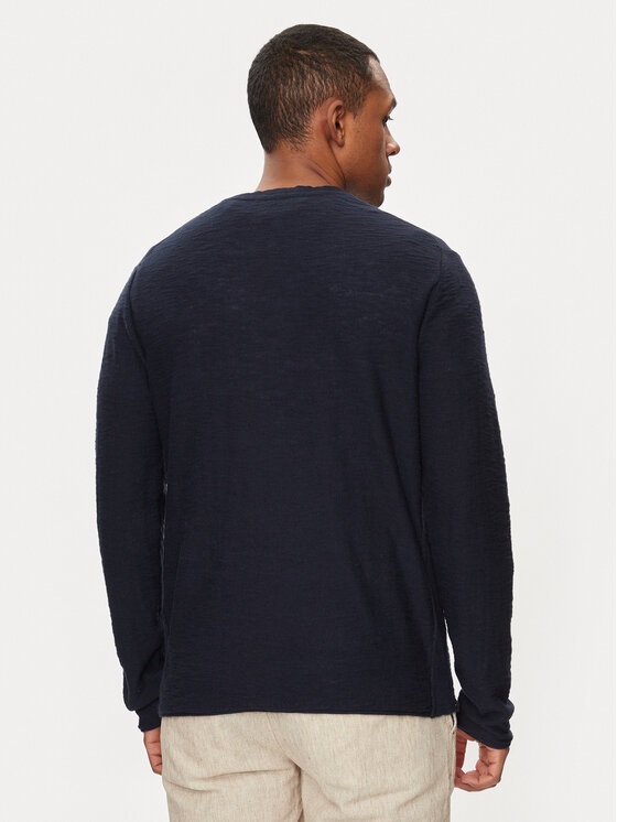 INDICODE INDICODE Sweater Mattiaxa 30-458 Sötétkék Regular Fit
