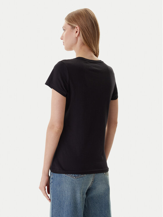 Mustang Mustang Tričko Loa 1016753 Čierna Slim Fit