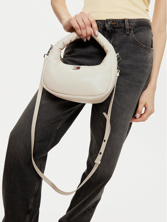 Tommy Jeans Tommy Jeans Rankinė Tjw Pillow Mini Hobo AW0AW16976 Smėlio
