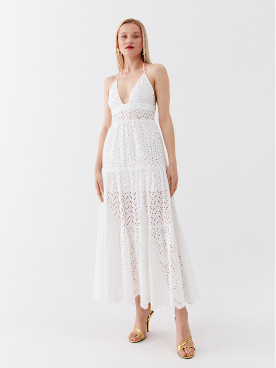 Patrizia Pepe Patrizia Pepe Літня сукня 2A2580/A288-W146 Білий Regular Fit