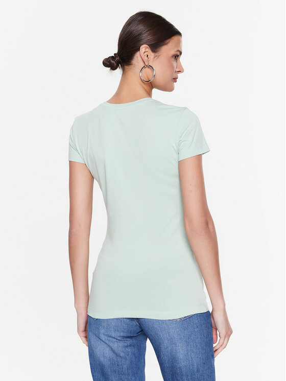 Guess T-shirt Adriana W3RI50 J1314 Verde Slim Fit