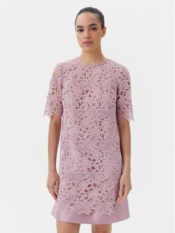 Luisa Spagnoli Koktejlové šaty Pendice 541767 Fialová Regular Fit