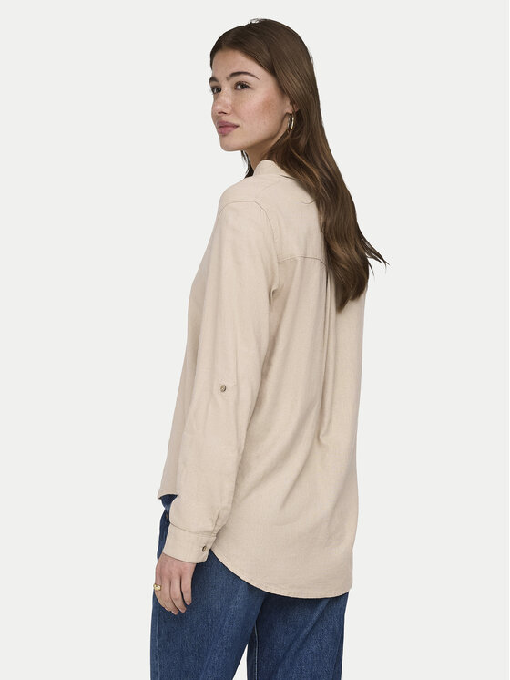 ONLY ONLY Camicia Goa 15363991 Beige Loose Fit