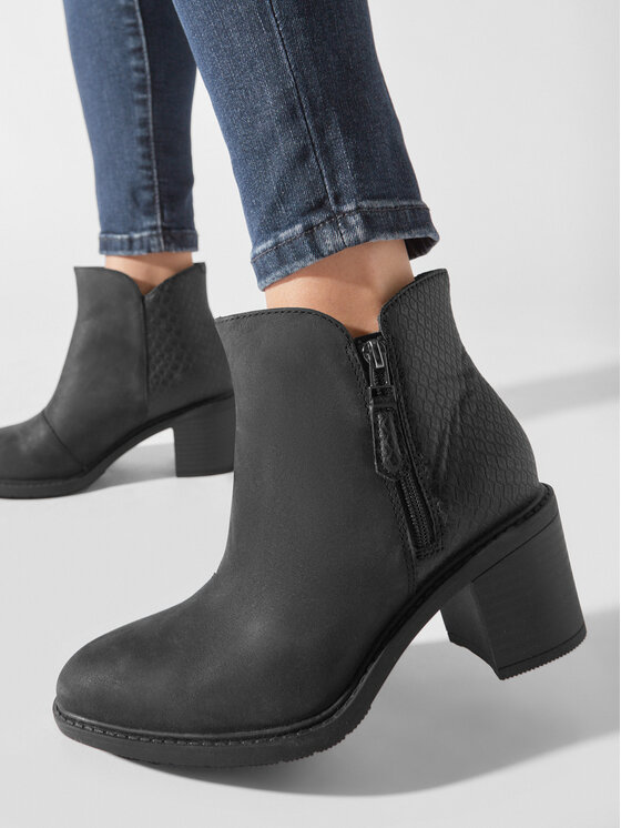 Clarks Clarks Μποτάκια Scene Zip 261620104 Μαύρο