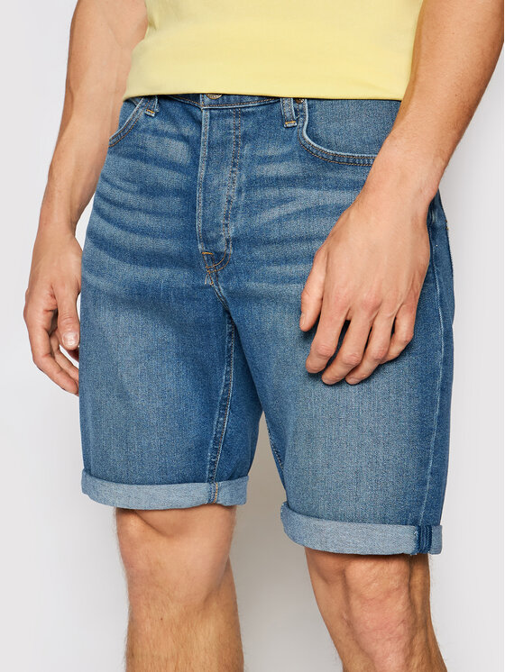 Lee Pantaloncini di jeans 5 Pocket L73EMGTP Blu Regular Fit • Modivo.it