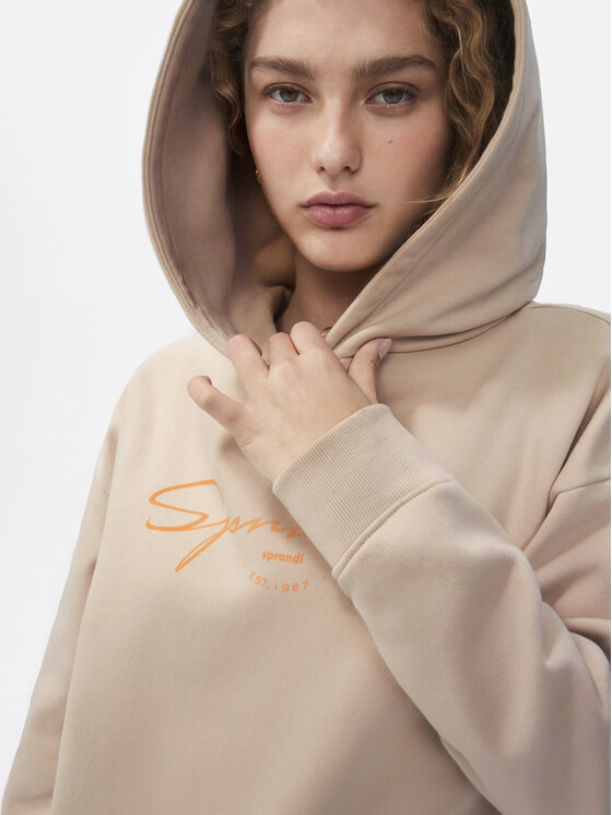 Sprandi Sprandi Strickkleid SP22-SUD011 Beige Relaxed Fit