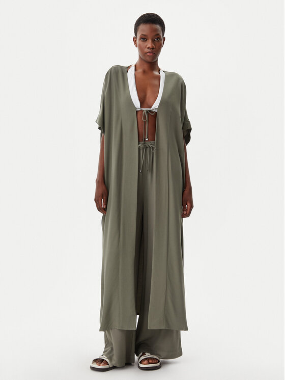 Calvin Klein Swimwear Calvin Klein Swimwear Haljina za plažu KW0KW02822 Zelena Relaxed Fit