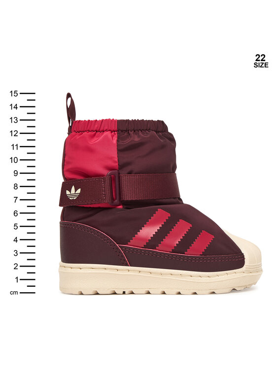 adidas adidas Čizme za snijeg Superstar 360 Boot JR5805 Tamnocrvena