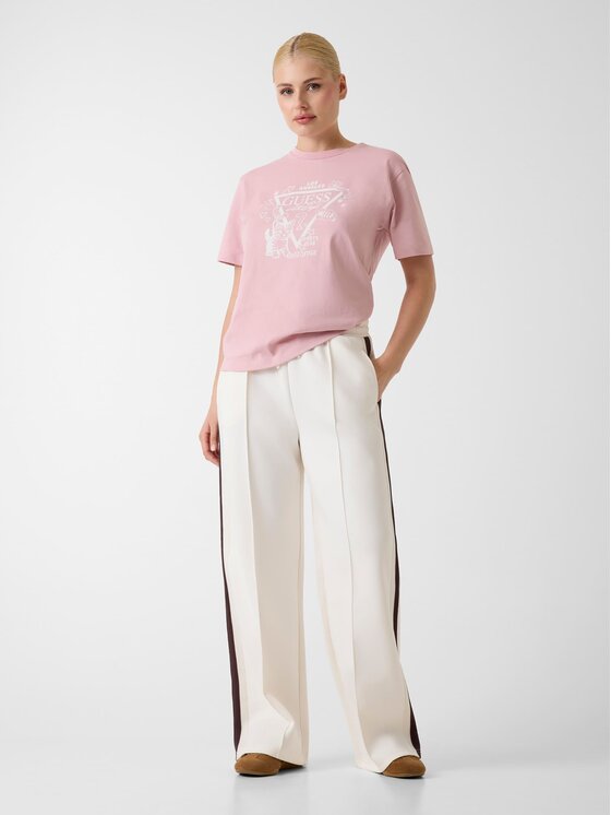Guess Guess T-Shirt 182753 Růžová Classic Fit