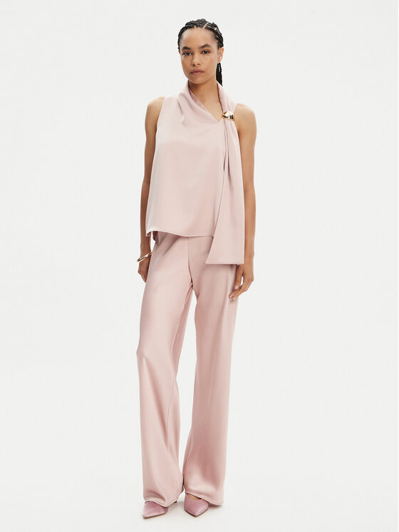 Imperial Imperial Pantaloni din material P5R7JBA Roz Regular Fit