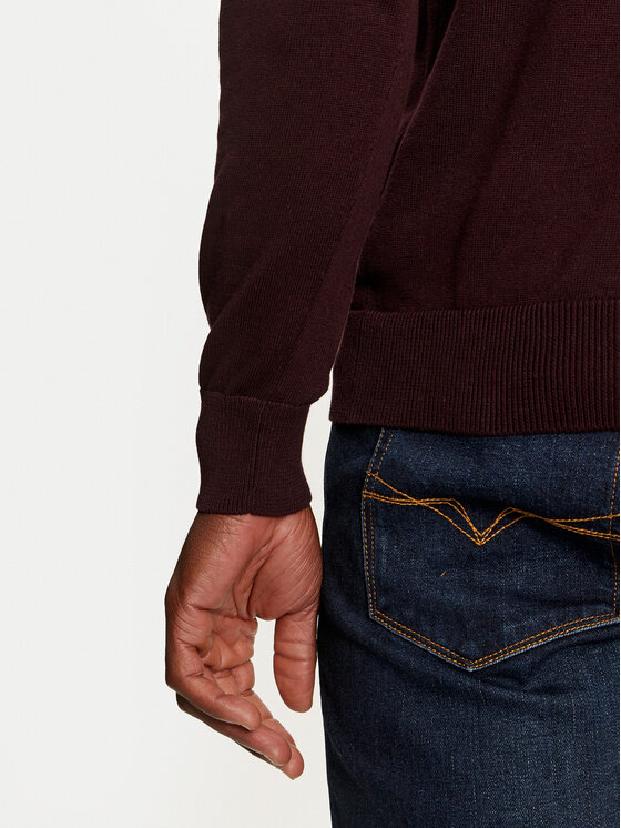Brave Soul Brave Soul Kampsun MK-230TURTLE3 Bordoopunane Regular Fit