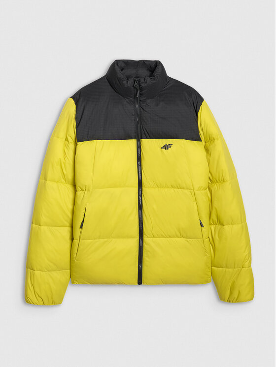 4F 4F Kurtka puchowa APRES SKI Zielony jasny Regular Fit