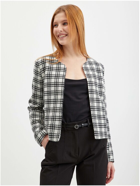 Orsay Orsay Marynarka 491034-001000__34 Biały Regular Fit
