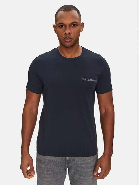 Emporio Armani Underwear Emporio Armani Underwear Комплект 2 тишъртки EM000391 AF10779 MB143 Тъмносин Regular Fit