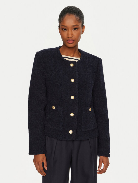 Tommy Hilfiger Prechodná bunda WW0WW44340 Tmavomodrá Regular Fit