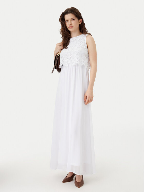 Vila Vila Coctailkleid Milina 14100341 Weiß Regular Fit