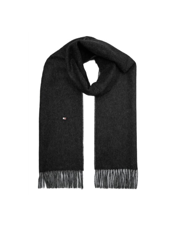 Tommy Hilfiger Tommy Hilfiger Šál TH CASHMERE PLAQUE AM0AM11509 Černá