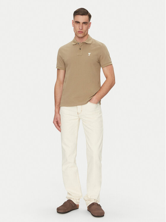 AMI PARIS AMI PARIS Polo majica HPL060.760 Khaki Regular Fit