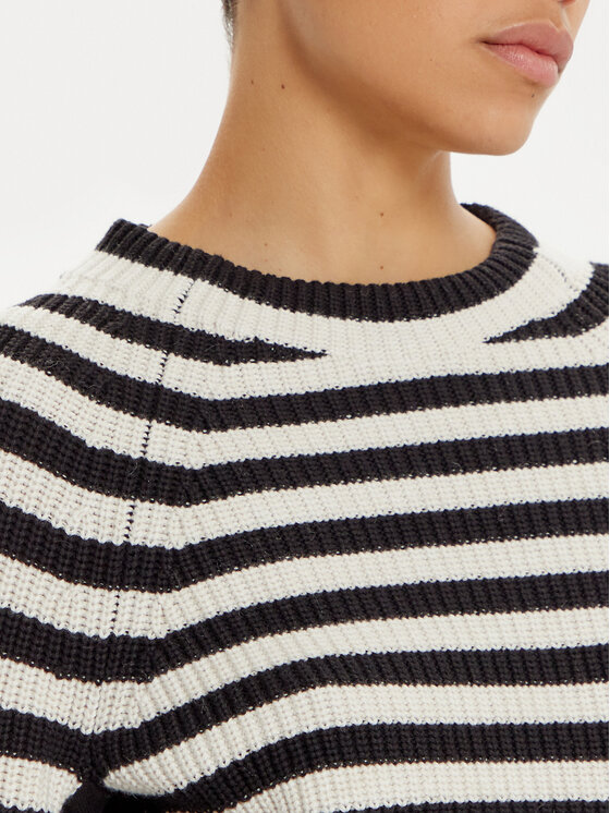 OUI OUI Sweter 89169 Czarny Loose Fit