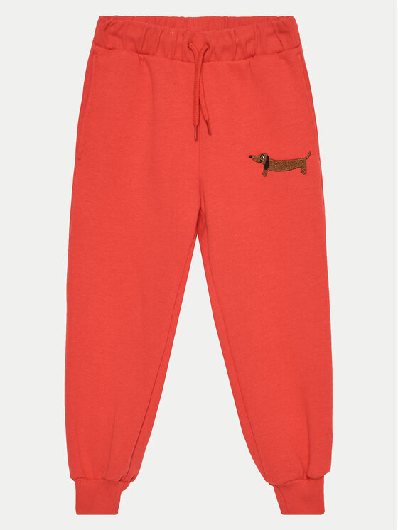 MINI RODINI Mini Rodini Sportinės kelnės Dog 2473012342 Raudona Regular Fit
