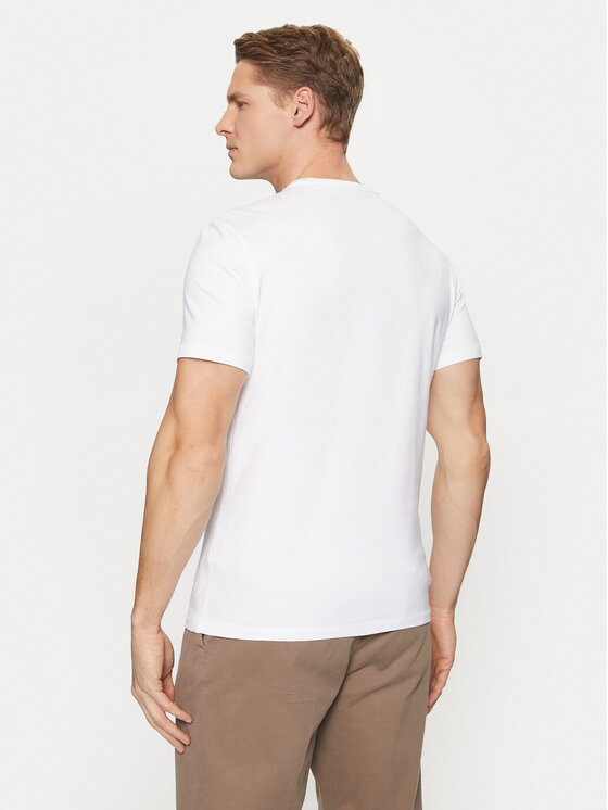 Guess Guess T-Shirt M5RI14 J1314 Λευκό Slim Fit