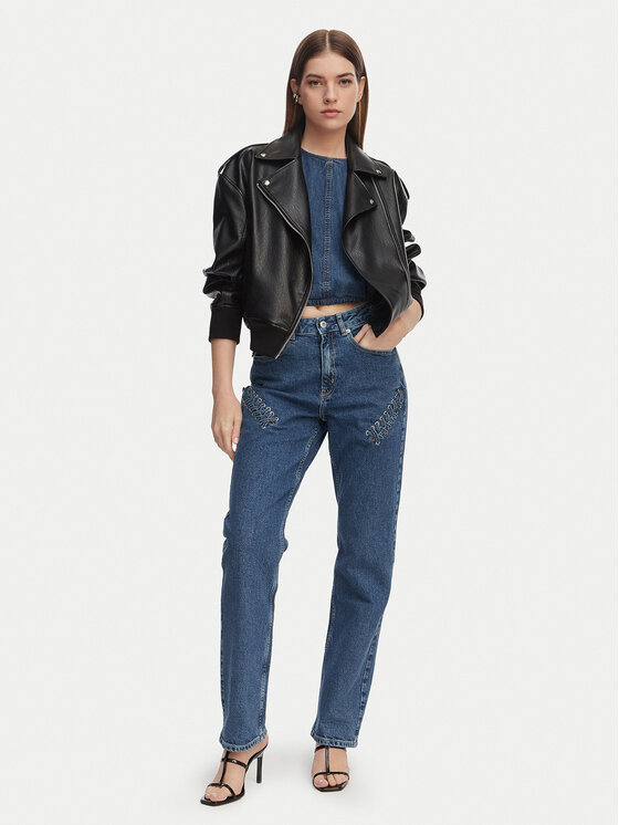Karl Lagerfeld Jeans Karl Lagerfeld Jeans Blugi B2W10086 Albastru Straight Fit