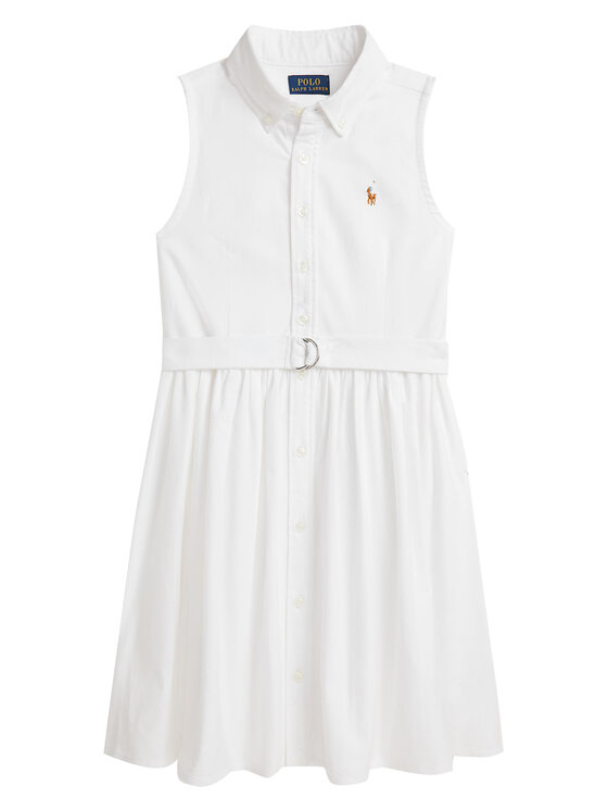Polo Ralph Lauren Polo Ralph Lauren Sukienka koszulowa 313934188001 Biały Regular Fit