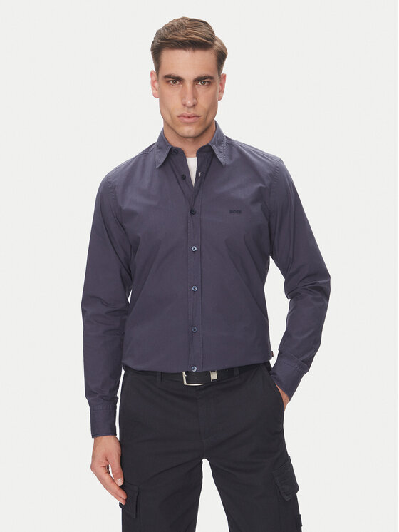 Boss Košeľa Relegant 50518304 Tmavomodrá Regular Fit