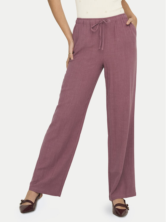 ONLY ONLY Текстилни панталони Siesta 15322263 Розов Regular Fit