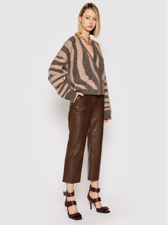 Cardigan Cami Cardigan Knit Zebra Print RM331