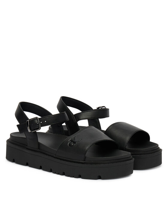 Calvin Klein Calvin Klein Sandały Velcro Sandal V3A2-83255-0326 Czarny