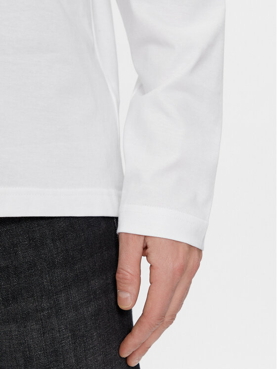 Calvin Klein Calvin Klein Longsleeve K10K111847 Biały Regular Fit